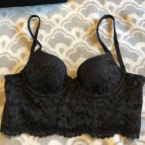 Black half corset